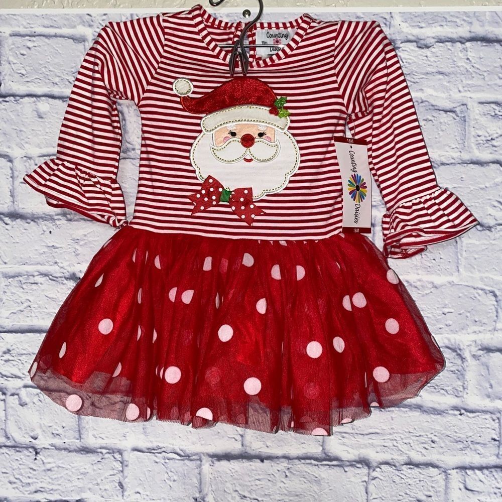 Counting daisies Santa dress Nwt
